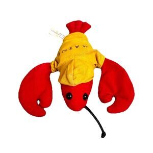 Coastal Colours Products Maine Red Lobster Plush With Raincoat Soft Toy Stuffed